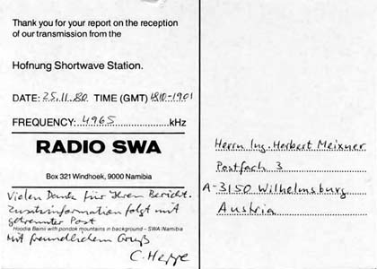 qsl swar windhoek