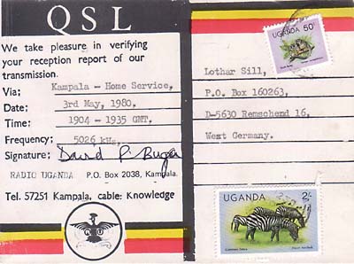 qsl radio uganda