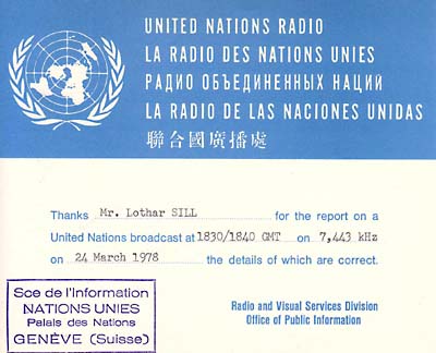 qsl un radio schweiz